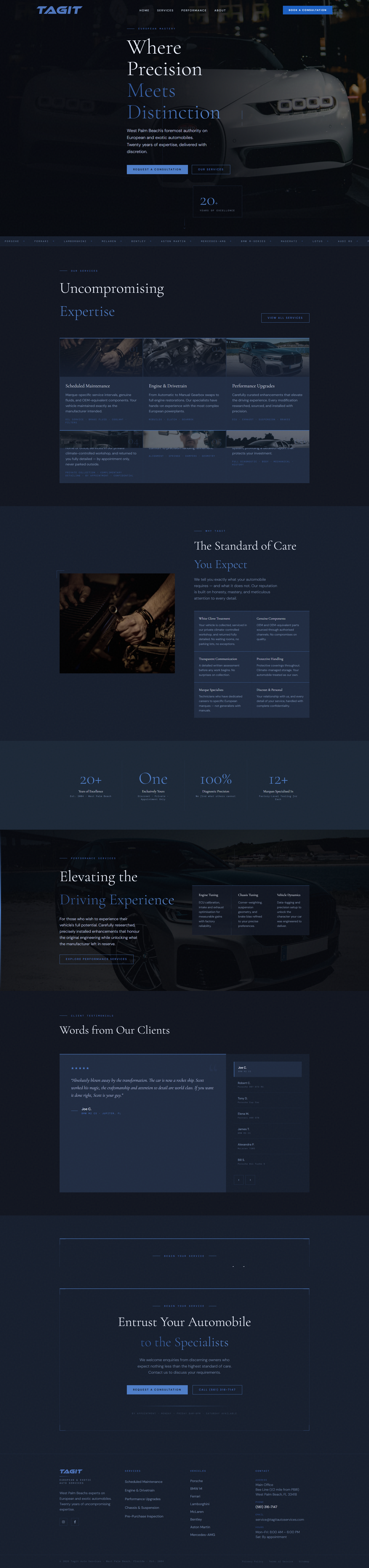 Tagit Auto Services full website design